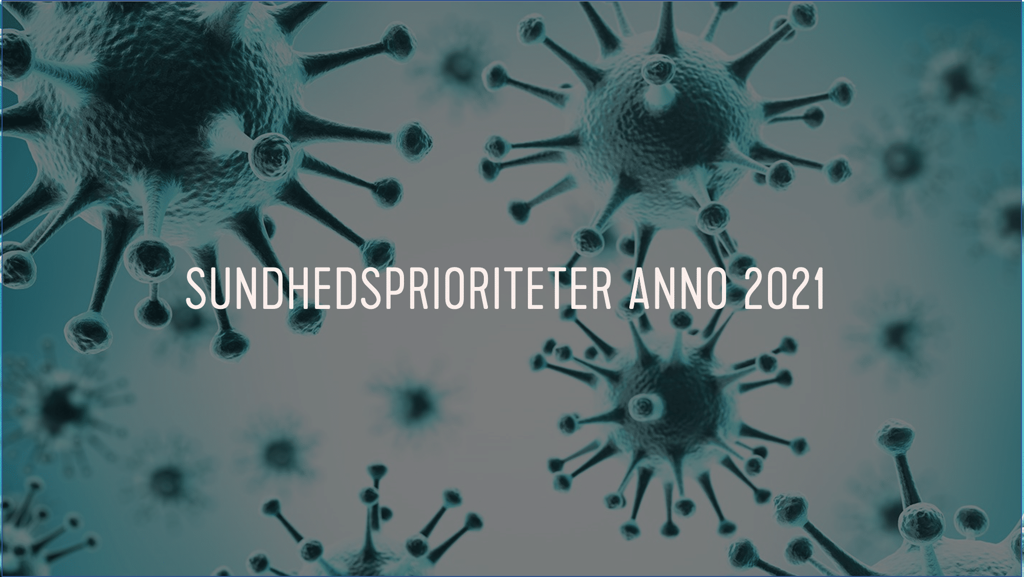Sundhedsprioriteter anno 2021. Holder præmisserne?